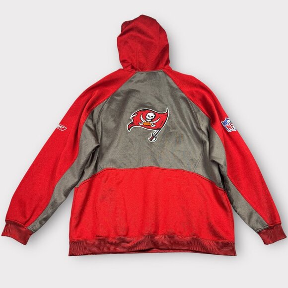 Vintage Tampa Bay Buccaneers Fleece Hoodie NFL Reebok Pullover Y2K Embroidered - Picture 2 of 13